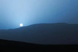 غروب آفتاب در مریخ